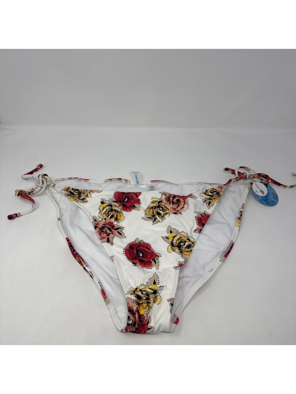 Decree XXL White Floral Bikini Bottoms Decree Medium Coverage